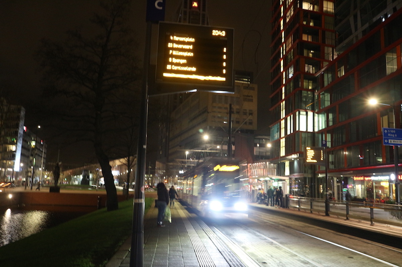 Rotterdam at night. 