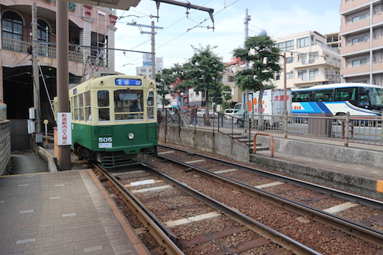 Nagasaki electric tramway. Kyushu Japan travel guide: Nagasaki and Kumamoto