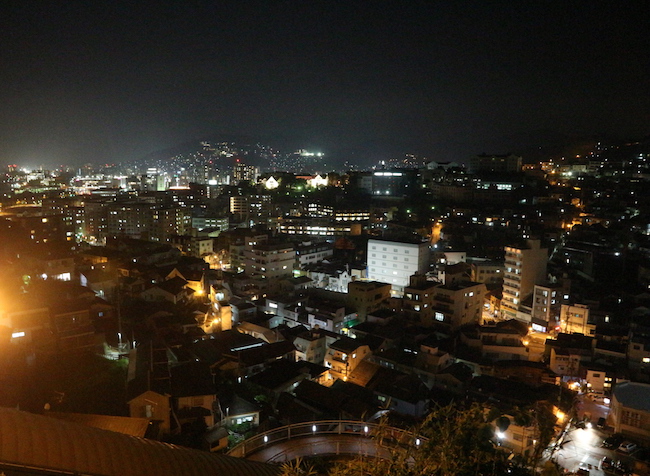 Nagasaki night view.