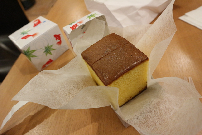 Kasutera cake from Nagasaki.