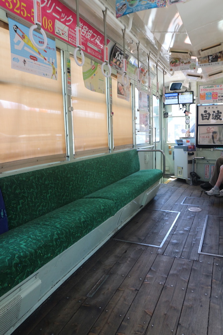 Tram in Kumamoto.