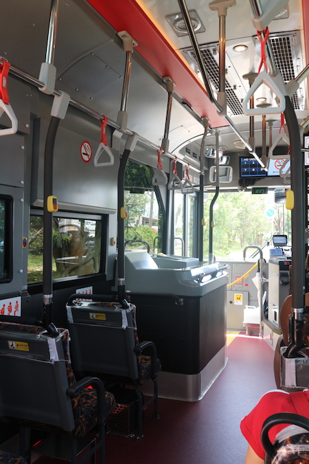 Island view bus in Sakurajima. 