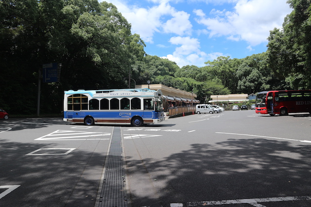 City view sightseeing bus in Kagoshima Kyushu. 