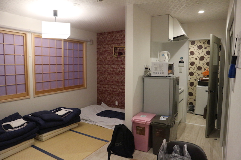 Airbnb in Kyoto. 