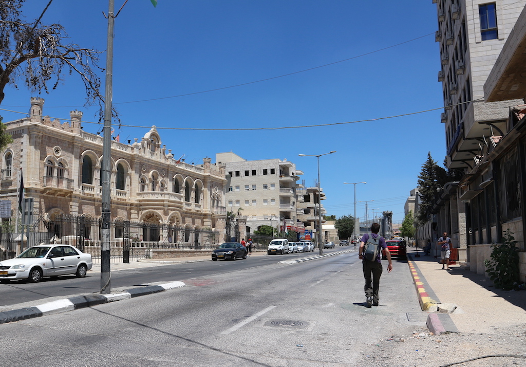 Looking for The Girl Frisking a Soldier. Visit to Banksy hotel Bethlehem Palestine