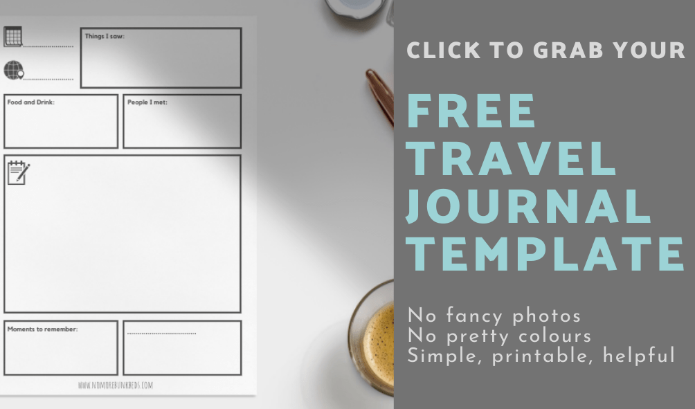 Free travel journal template.