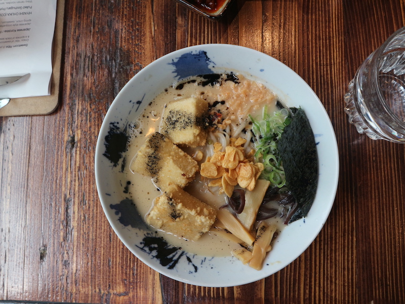 Veg Kumamoto ramen. Hakata London. 