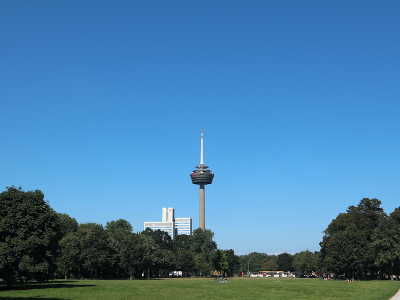 Park in Cologne Germany. 