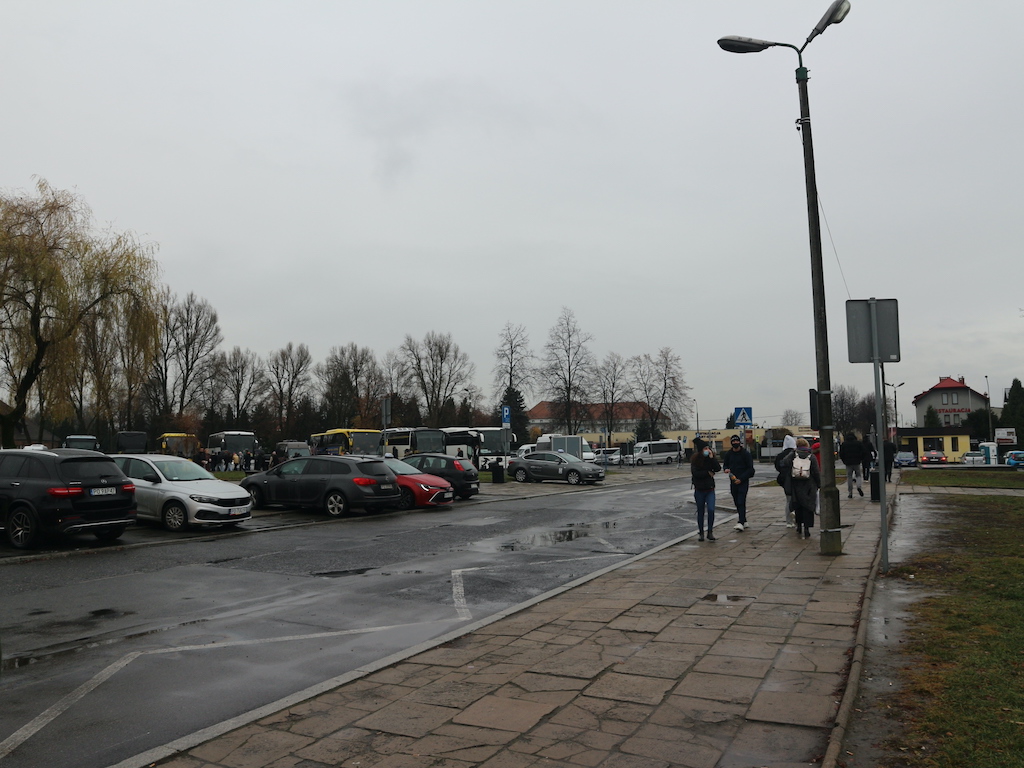 Auschwitz-Birkenau, car park. 