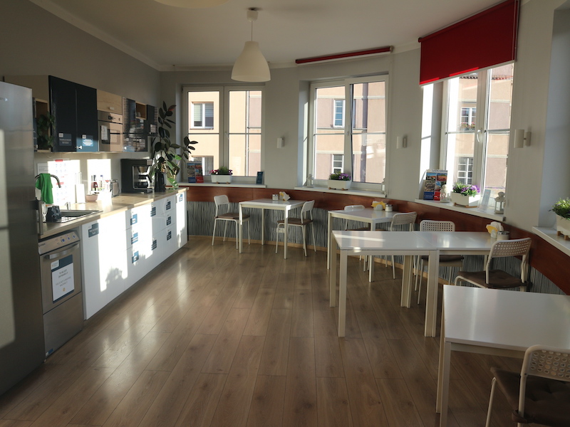 Kitchen in Premium hostel, Krakow