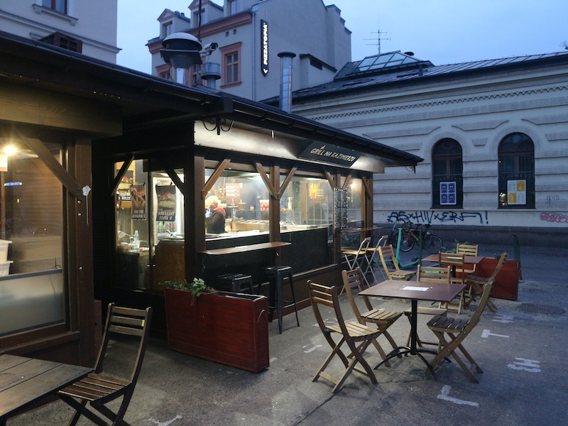 Street food in Plac Nowy, Krakow Poland